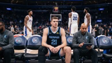 Jock Landale Is A 5050 Game Time Decision Due To A Calf Injury; His Absence Would Leave Memphis Critically Thin Against Philadelphia's Size