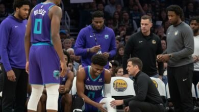 The Hornets Face The Warriors Today Without Their Primary Centers, While Miles Bridges’ Perfect Attendance Streak Is At Risk Due To An Ankle Injury